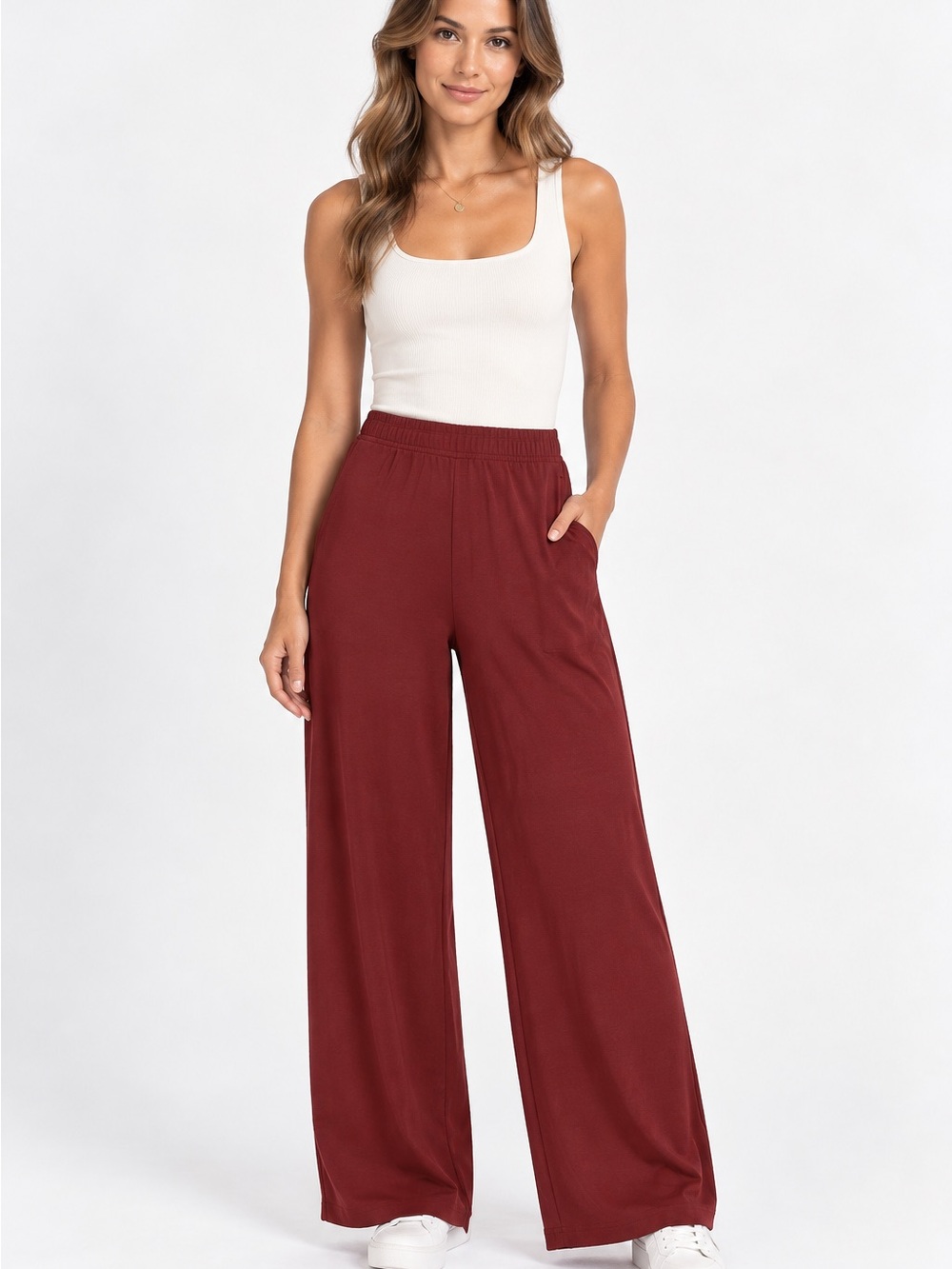 36. Tart • NWT $98 US Wide Leg Elastic Waist Pants - W15.5”-21” R12” I28”